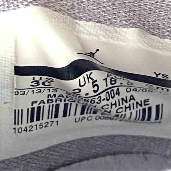 Air Jordan Baby Sneakers High Top Black Red Baby Jordan Basketball Shoe 3c - Picture 16 of 16